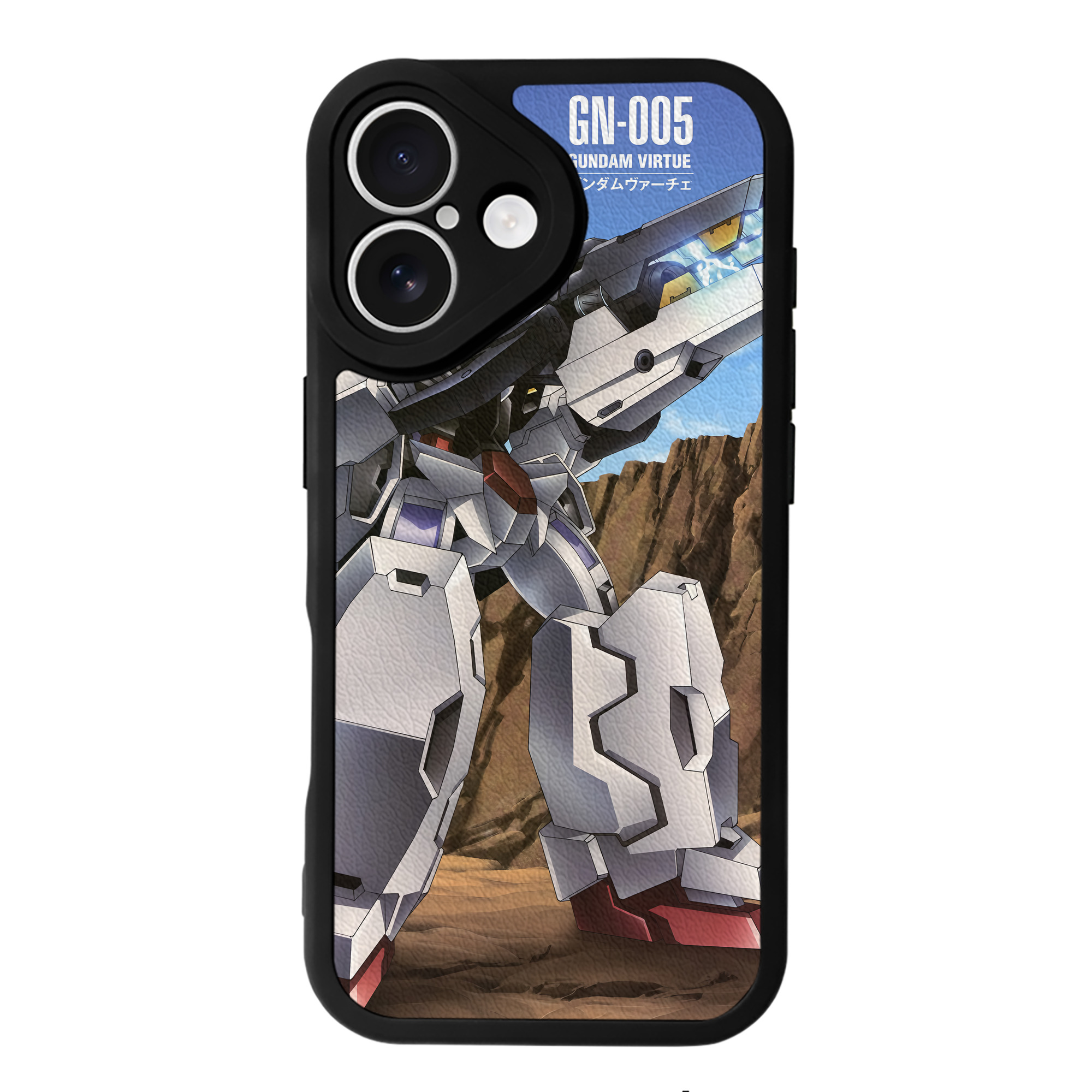 （画像用） 機動戦士ガンダム Mobile Suit Gundam 【iPhone 16シリーズ対応】シリコンスマホケース（レザー調） 材質：シリコン